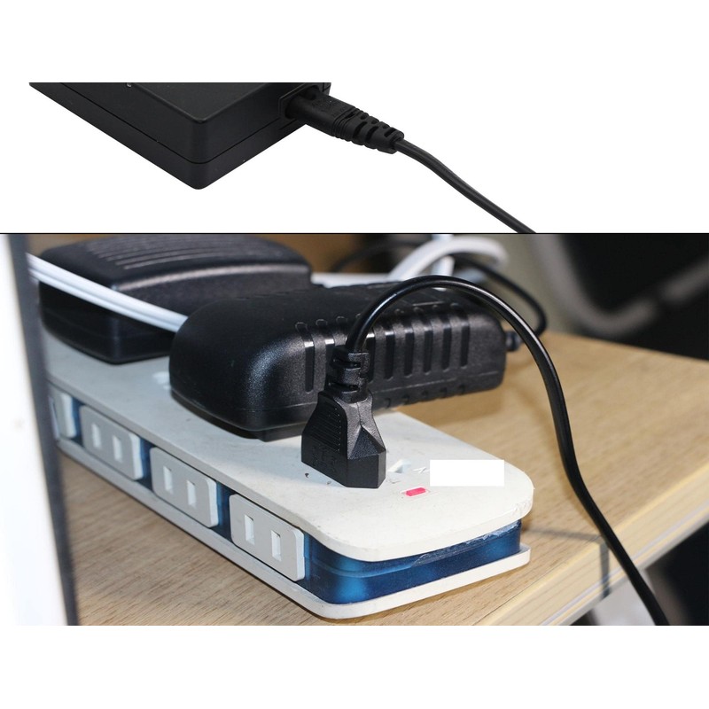 QIANRENON 2 x 2 Pin Mains Euro EU Socket Cable
