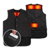 Women's Winter Cold Warm Heating Insulation Hot Pack Thermal Vest Vest Black L
