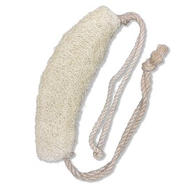 Herbvian Vietnamese Natural Loofah Back Scrubber - 100% Plant-Based Exfoliating Shower Sponge, Uncut Whole Loofah Gourd with Coconut Fiber Handle for Gentle Exfoliation, Suitable for Men & Women