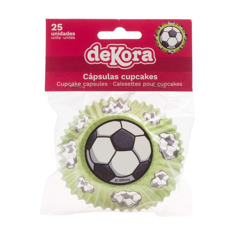 Dekora - Football Cupcake Cases , Paper Cupcake Cases -