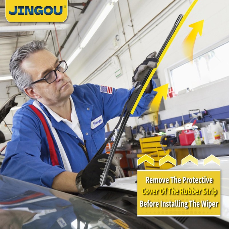 JINGOU 26''+19'' Front Windshield Wiper Blades Compatible with 2008-2017 Honda