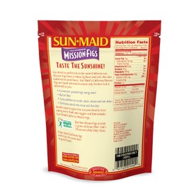 Sun-Maid California Dried Mission Figs, No added sugar, Non-GMO 7 oz (Pack of 12)