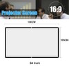 Projector Screen, Foldable 16:9 Projector Screen for Home Cinema and