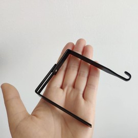 vokoko 4 ganchos ajustables para cubículos sobre la puerta, ganchos de metal negro para cubículos, ganchos para espejo de puerta, ganchos de espejo de oficina, ganchos para pizarrón blanca