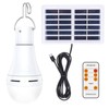 Solar Powered LED Bulb Indoor Outdoor Emergency Light Bulb Portable