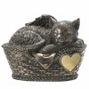 Amazing GiftImpact Pet Memorial Angel Cat Sleeping in Basket Cremation