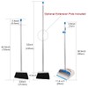 TreeLen Long Handle Broom and Dustpan Set,Upright Dust Pan Combo
