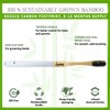 Replaceable Bamboo Toothbrush Aluminum Handle - BPA Free, Soft Bristles