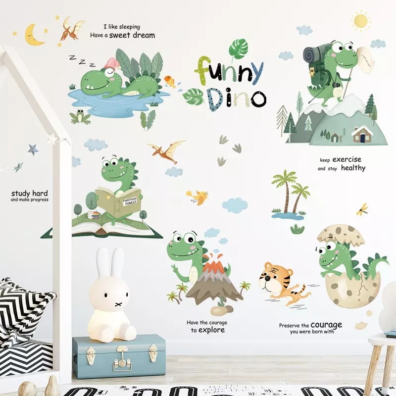 DaraBaby Vinil Decorativo Infantil Dinosaurios Animales Bebé Niños