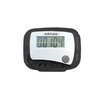 Ultra-Compact Clip-On Digital Pedometer for Waist - Mini Daily Step Counter Translucent Black 6ea