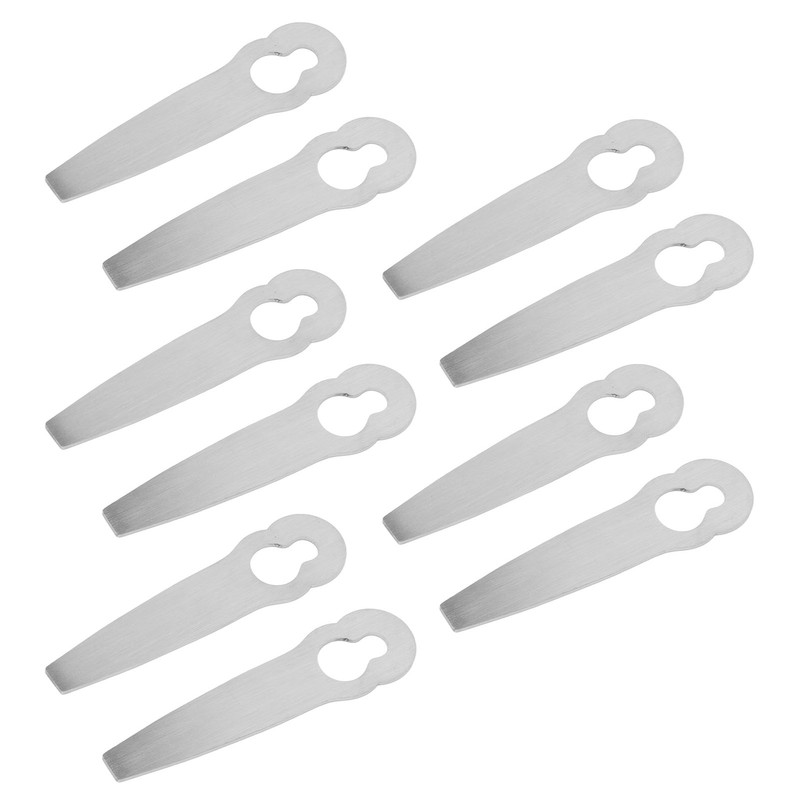 10 Pcs Lawn Mower Metal Blade Replacement Mowing Blade for