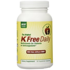 K Free Daily Multivitamin - No Vitamin K - Safe for People on Blood Thinners - 60 Capsules (2 Months Supply)