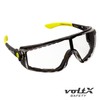 voltX 'QUAD' 4 in 1 CLEAR Lens Safety Glasses, with