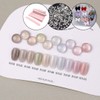 classic nail Revzel Flat Velvet Magnet Gel + 30 parts