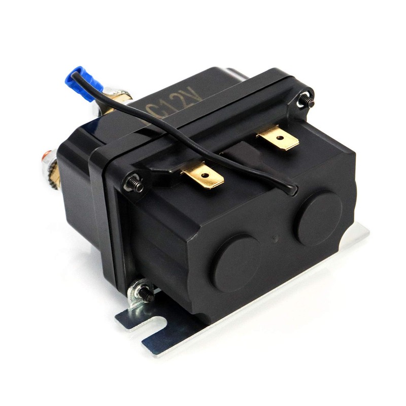 QWORK Solenoid Relay, 12V 250A Winch Relay Solenoid Replacement Contactor