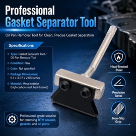 JA&MIU Engine Oil Pan Sealant Removal Scraper, Gasket Separator Tool