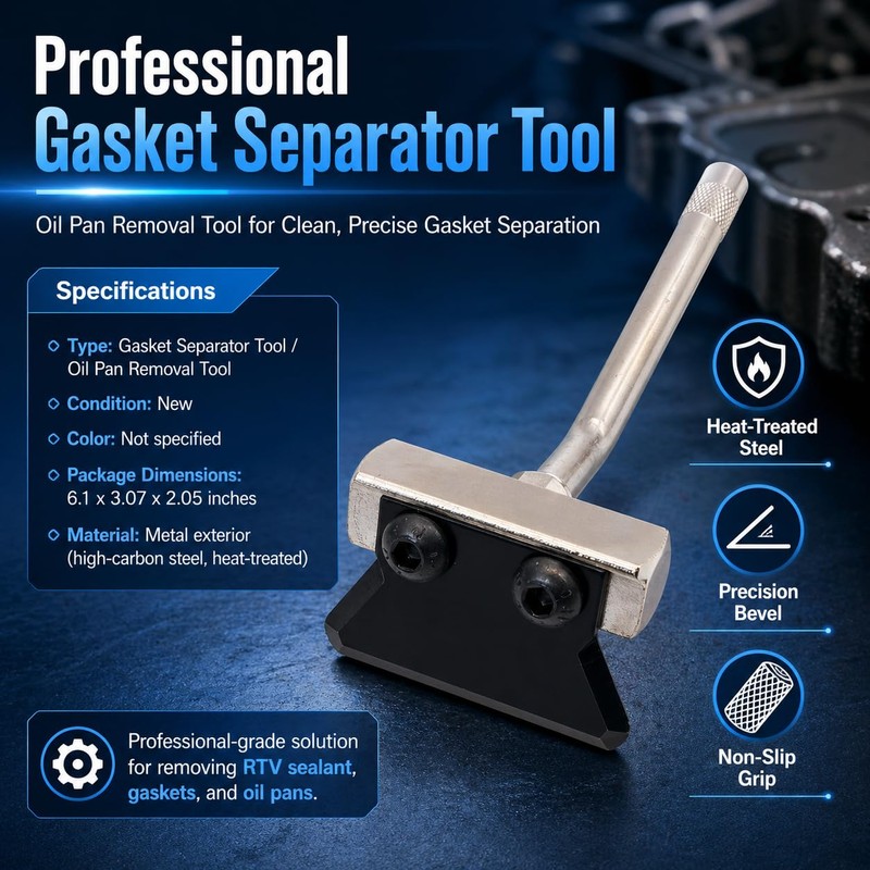 JA&MIU Engine Oil Pan Sealant Removal Scraper, Gasket Separator Tool