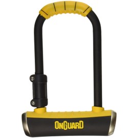 ONGUARD Pitbull Medium U-Lock (Black, 3.55 x 6.90-Inch)