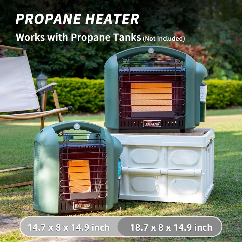 THE BOSS 6,000 BTU Propane Heater Indoor Outdoor Portable Heater