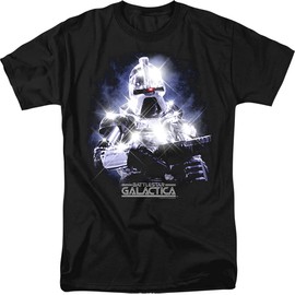 Battlestar Galactica 35Th Anniversary Cylon Unisex Adult T-Shirt, Black, Large