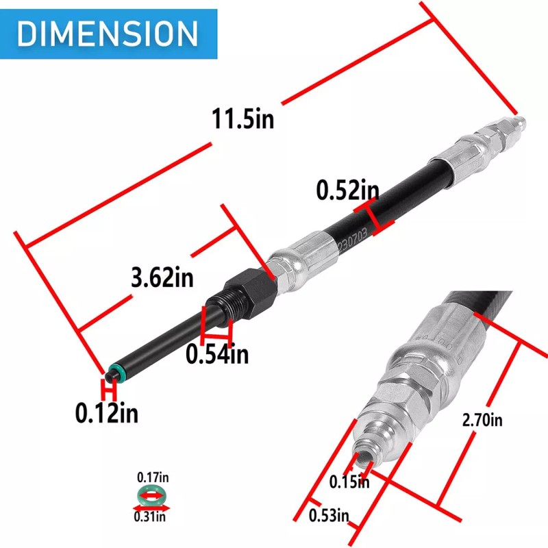 for Ford 6.0L Diesel Compression Tester Adapter Set 6660 303-757