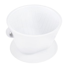 Segarty Pour Over Coffee Dripper, 1 Set White Collapsible Silicone Coffee Dripper with Storage Bag, Reusable Cone Coffee Filter Drip Holder, Single Cup Slow Brewer for Travel, Camping, Backpacking