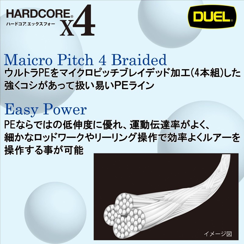 DUEL / HARDCORE X4 150m MG milky green / W