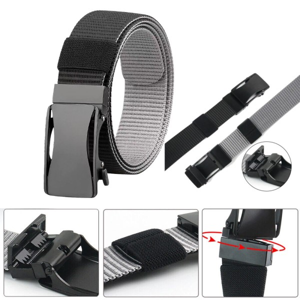 Unbranded Men's Tactical Ratchet Belt Nylon Web Work Belt W/