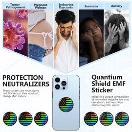 Zonon 18 Pieces Cell Phone Stickers Blocker Equipment Accessories for Laptops Computers(Flag Style)