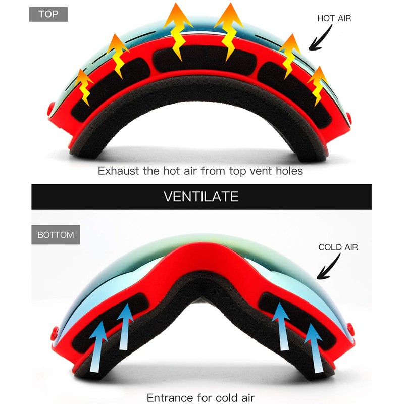 Juli Snowboard & Ski Goggles for Kids - Premium Snow