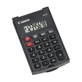 Canon AS-8 Calculator - Compact, 8-digit calculator with user-friendliness & functionality.