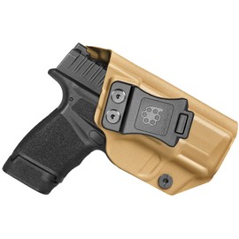 Amberide IWB & OWB KYDEX Holster Fit: Springfield Armory Hellcat Pistol, Inside Waistband Concealed Carry, Adjustable Cant & 'Posi-Click' Retention, USA Made by Amberide