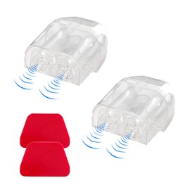 Yourkar 2 PCS Deer Whistles, Deer Warning Devices with Waterproof Adhesive Tapes, Car Save Deer Whistles Avoids Collisions Suitable for Vehicles, Trucks, SUVs, Car Accessories (Transparent)