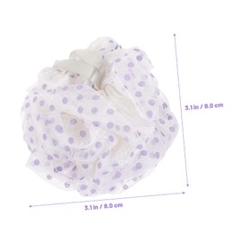 FRCOLOR 2Pcs Mesh Bathing Ball Soft Body Scrubber for Deep Cleaning and Exfoliation for Back Wash Lightweight and Easy to Use for Home Travel