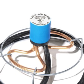 Farm Innovators H-439 1000 Watt Cast Aluminum Submergible Water Tank Deicers with Chew Proof Cords and Self Regulating Thermostats, Silver (4 Pack)