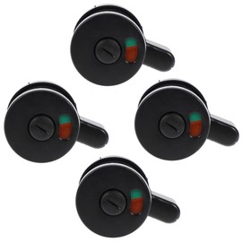 KONTONTY 4 Pieces Door Lock with Privacy Display Toilet Lock for Public Toilets Changing Rooms and Bathrooms Mortice Lock for Optimal Privacy