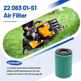 Wondrify 22 883 01-S1 Air Filter Tune Up Kit Fit for Koh-ler 5400 Series KS530 KS540 KS590 KS595 17HP 18HP 19HP 19.5HP Engine Rep C-Cadet XT1 Enduro 490-200-K072 2208301-S