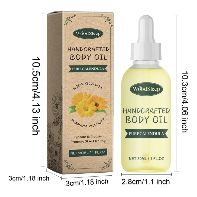 Pures Caléndula Para El Cuerpo Hecho A Mano, 30 Ml