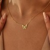 GUOKE Butterfly Necklaces for Women - Gold Butterfly Necklace 14K