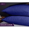Luxevoir® Pillow Cases 2 Pack - Ultrasoft Satin Stripe Microfiber