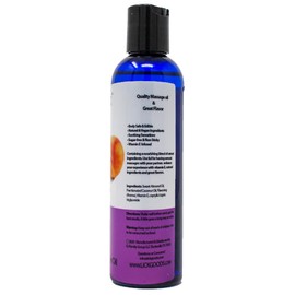 Lick Peach & Mango Flavored Muscle Massage Oil for Massage Therapy - Natural Oil with Almond and Coconut Essential Oils - Multipurpose Aromatic Absorption Full Body Massage Oil - 4 fl. oz.