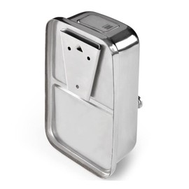 WOONEKY Hand Press Liquid Soap Dispenser Refillable Wall-Mounted Stainless Steel Holder for Capacity for Soap Shampoo and Lotion Use