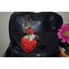 Popfizzy Strawberry Keychain for Women, Fun Foodie Bag Charm, Cute