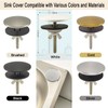 XNTONG - Sink Hole Cover, Sink Overflow Cap, Solid Brass