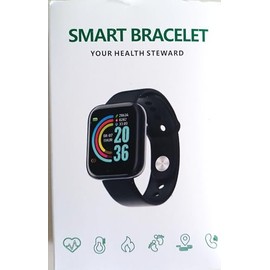 Generic Fitness Tracker Smartwatch, Black, Fits most people