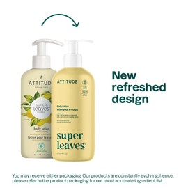 ATTITUDE Body Lotion, EWG Verified, Vegan & Cruelty-Free, Hydrating Moisturizer for Dry Skin, Non-Greasy Skin Care, Earl Grey & Fresh Cucumber Scent, 16 Fl Oz