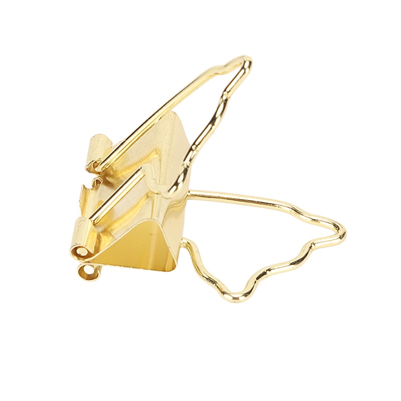 100pcs Binder Clips Strong Clamping Force Rust Prevention Metal Portable