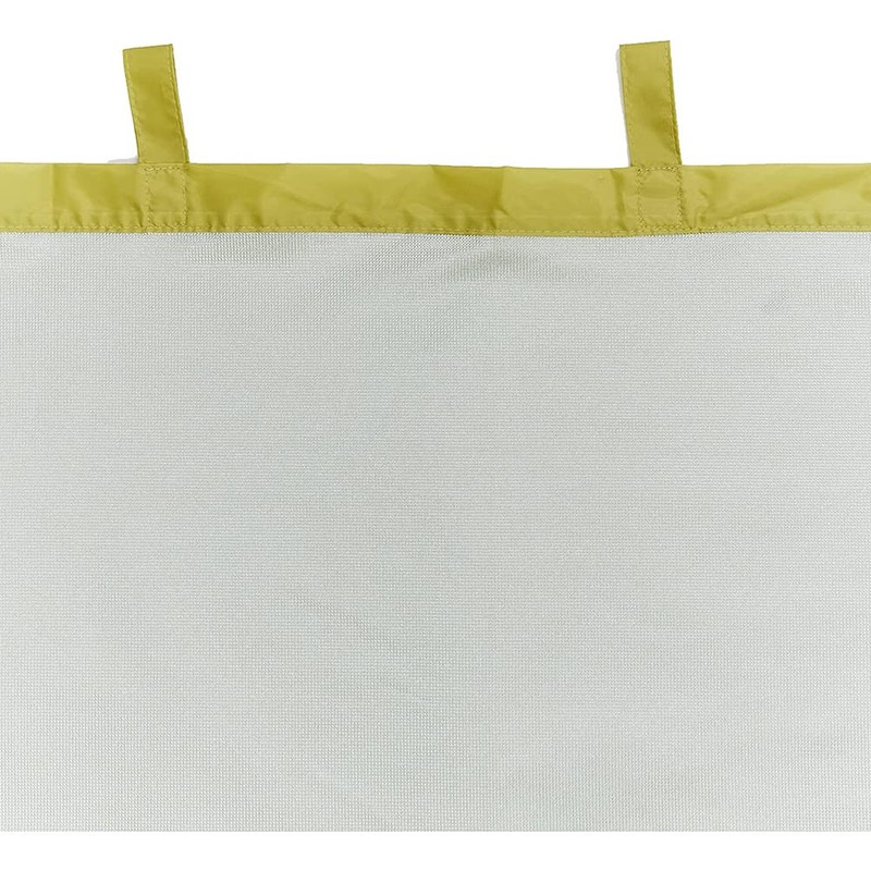 アイメディア 風を通す雨よけベランダカーテン ベランダシート ベランダシェード 幅190cm フルメッシュ 洗濯物干し 遮光 目隠し 日よけ