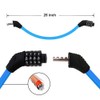 Sanwo Security Bike Lock 4 Digit Resettable Combination Cable Lock