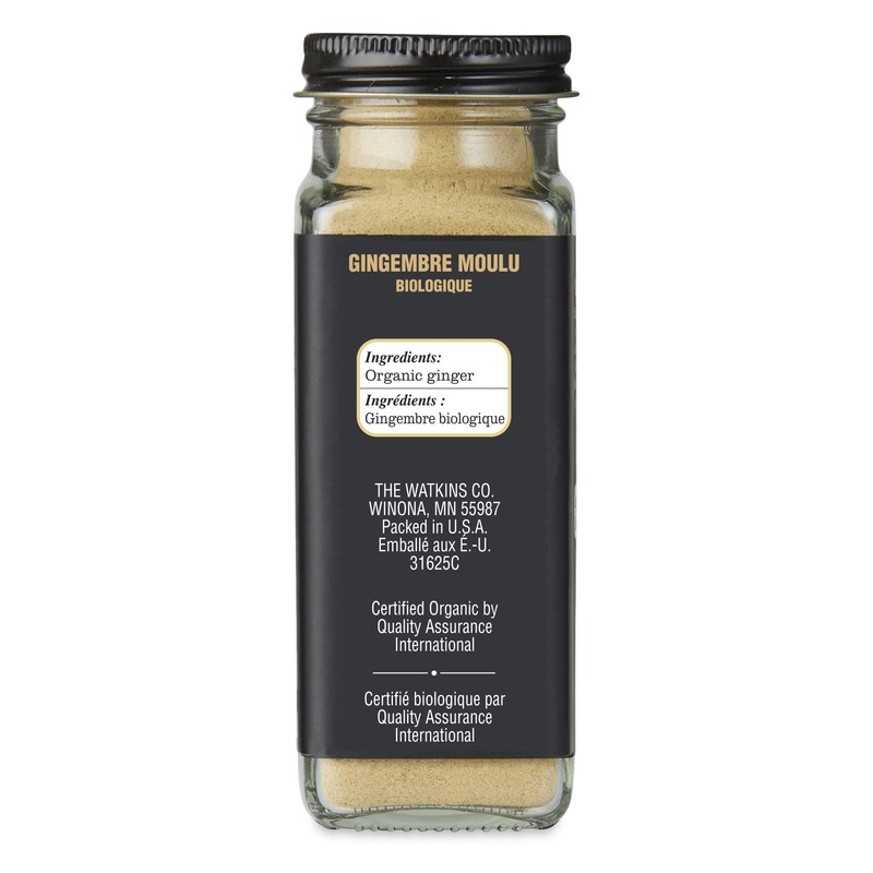 Watkins Gourmet Organic Spice Jar, Ground Ginger, Non-GMO, Kosher, 58